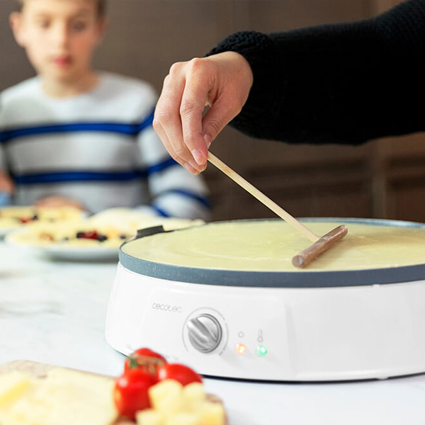 Crepe Maker Cecotec Fun Crepestone Twin 1200W White Grey 