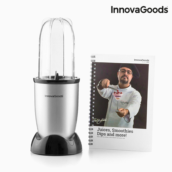 One Touch Blender with Recipe Book 250W Grey 