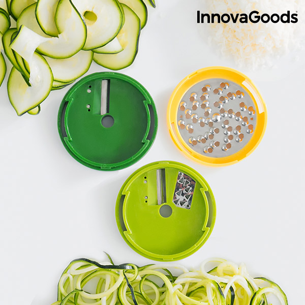 FoodTube Spiralizer and Grater with Recipe Book 